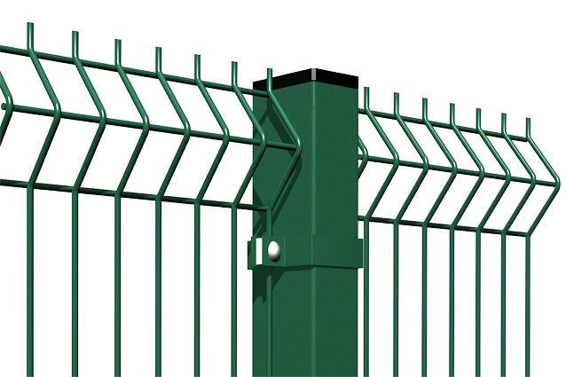 Забор из евроограждения с полимерным покрытием, забор из метталических прутьев