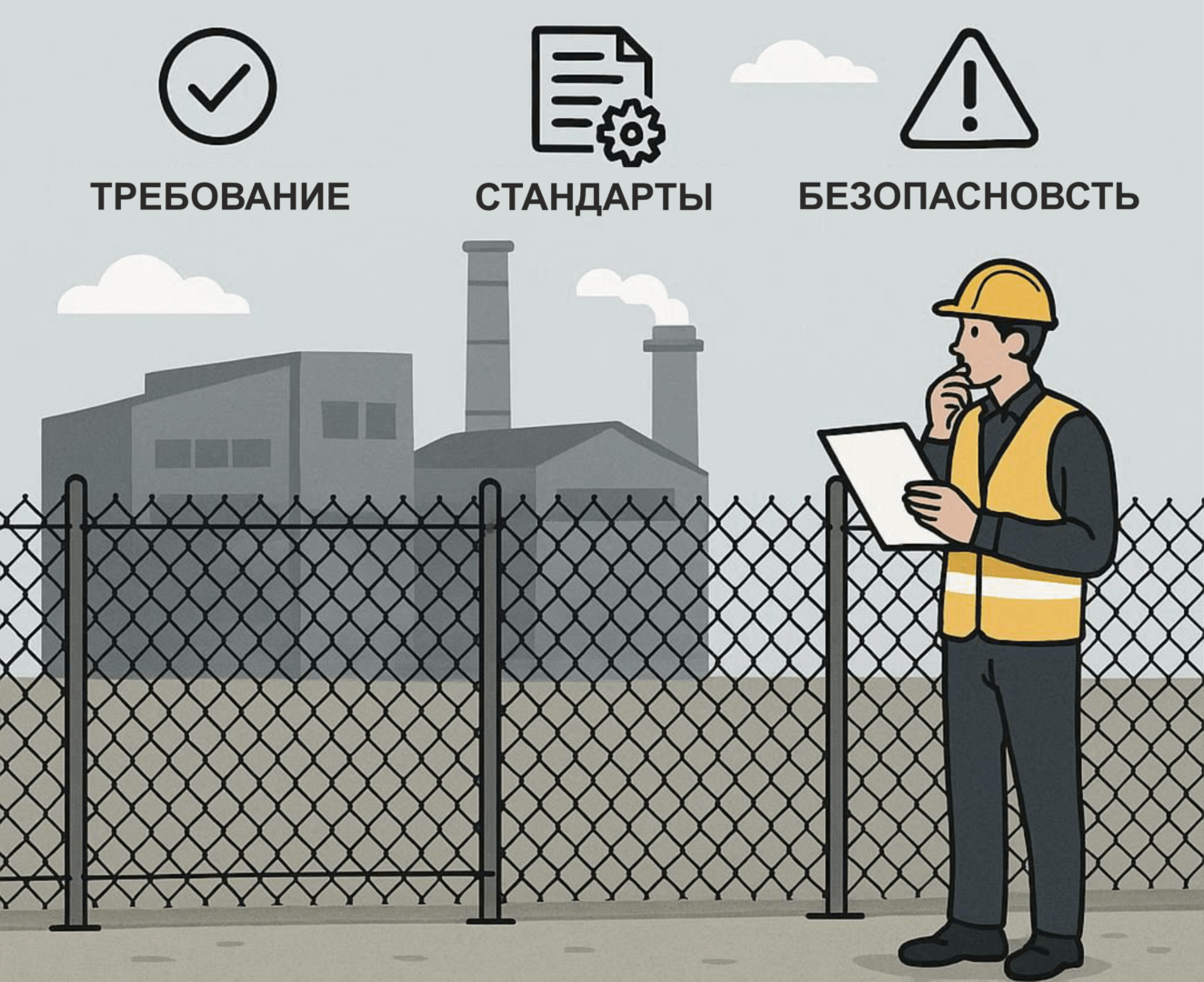Как выбрать ограждение для предприятия: требования, стандарты, безопасность